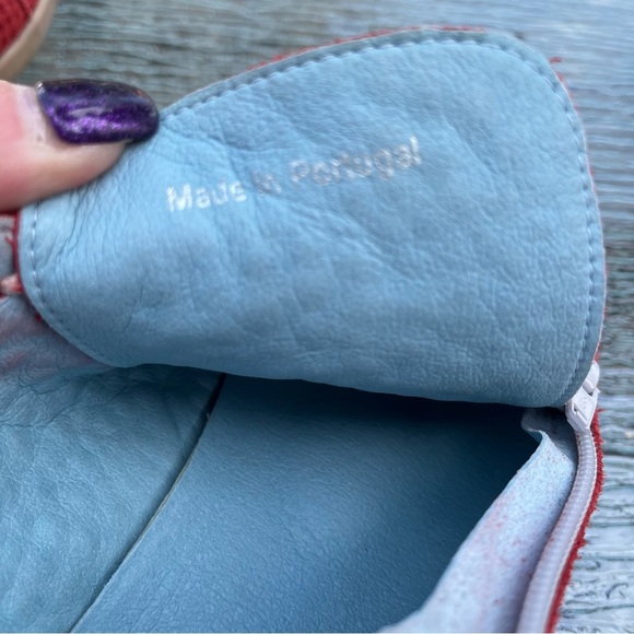 Cloud Adeline Aika Red Suede Lace/Zip Up Sneakers - Picture 13 of 16